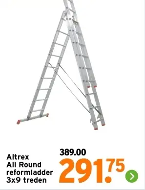 Aanbieding: All Round reformladder 3x9 treden