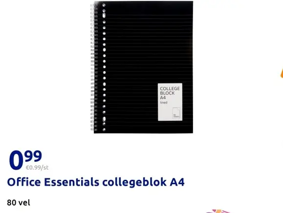 Aanbieding: Office Essentials collegeblok A4