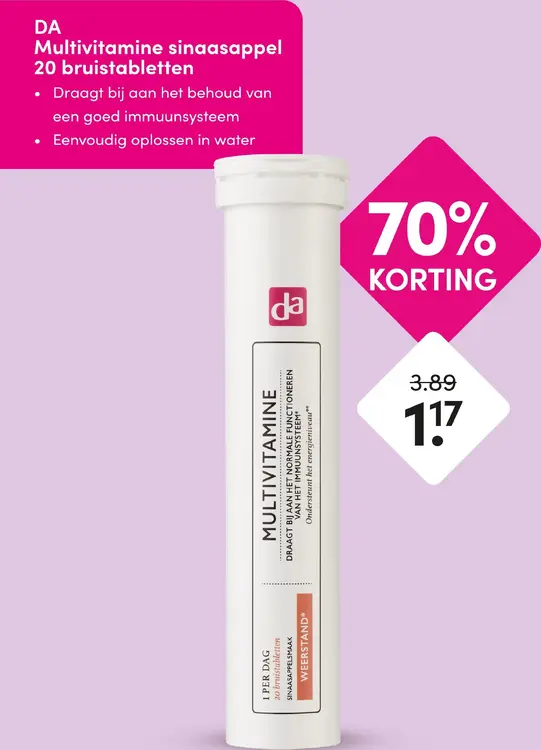 Aanbieding: Multivitamine sinaasappel