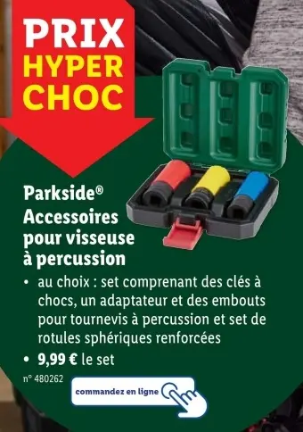 Offre: Accessoires pour visseuse à percussion
