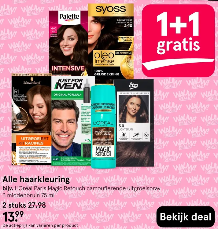 Aanbieding: Alle haarkleuring