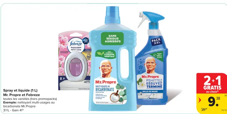 Offre: Spray et liquide