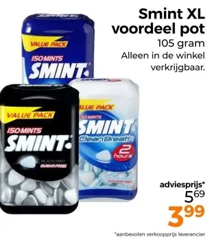 Aanbieding: Smint XL voordeel pot