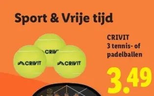 Aanbieding: tennis- of padelballen