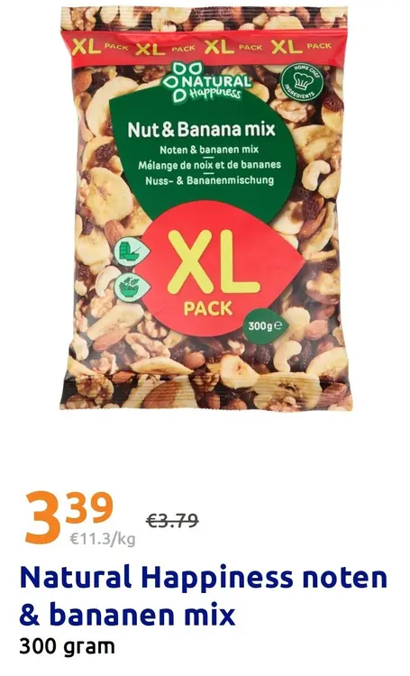 Promotie: noten & bananen mix