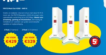 Aanbieding: FRITZ! Mesh Set 4200 - WiFi 6