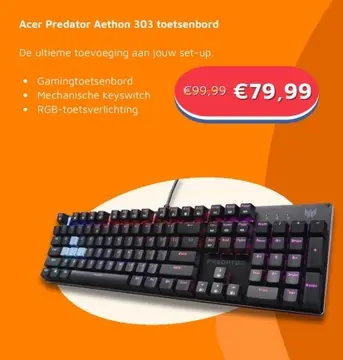 Aanbieding: Acer Predator Aethon 303 toetsenbord