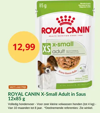Aanbieding: ROYAL CANIN X-Small Adult in Saus