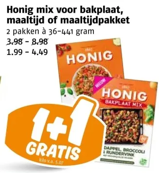 Aanbieding: mix voor bakplaat, maaltijd of maaltijdpakket
