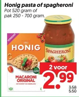 Aanbieding: Pasta of spagheroni
