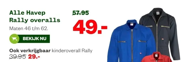 Aanbieding: Rally overalls