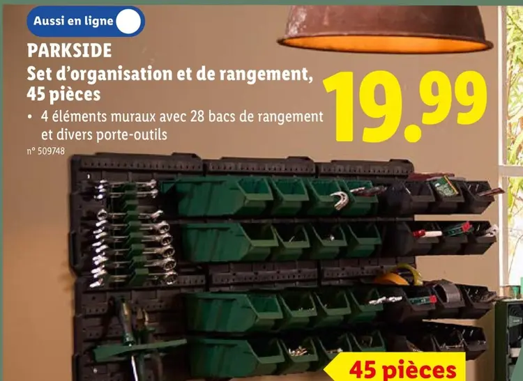 Offre: Set d'organisation et de rangement