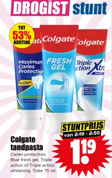 Aanbieding: Colgate tandpasta