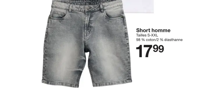 Offre: Short homme