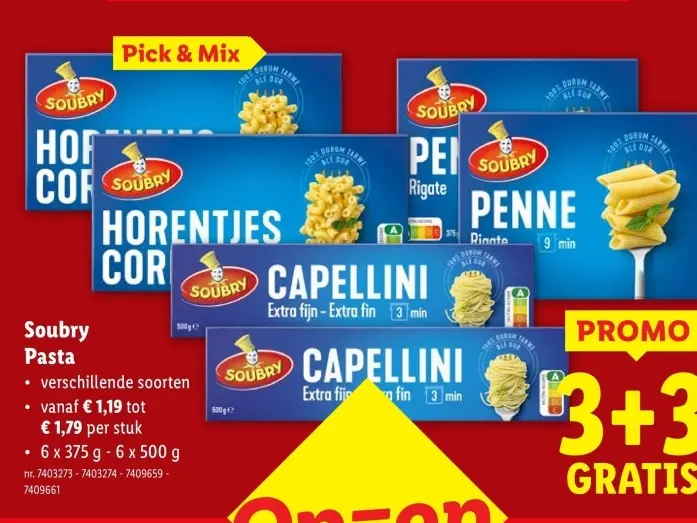 Aanbieding: Soubry Pasta