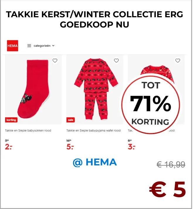 Aanbieding: Takkie kerst/winter collectie