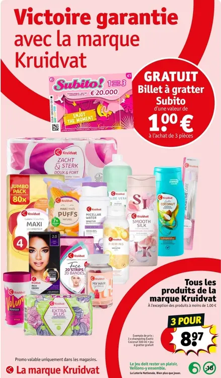 Offre: Tous les produits de la marque Kruidvat
