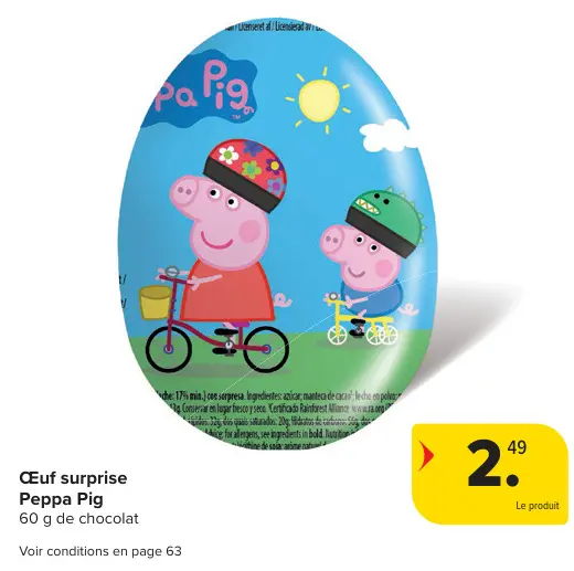 Offre: Œuf surprise