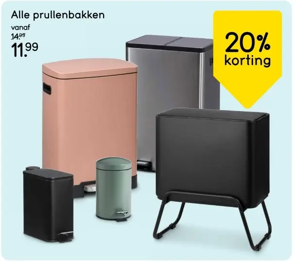 Aanbieding: Alle prullenbakken