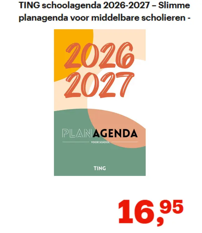 Promotie: TING schoolagenda 2026-2027