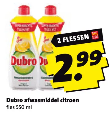 Aanbieding: Afwasmiddel citroen