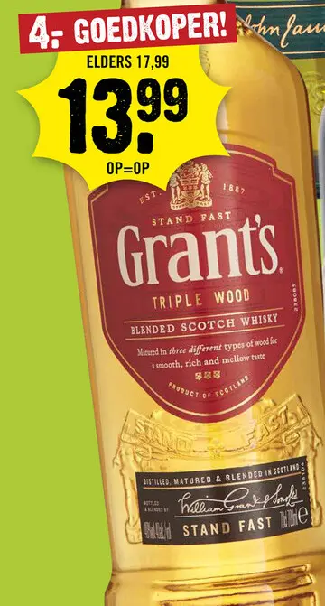 Aanbieding: Grant's Blended Scotch Whisky 70 cl