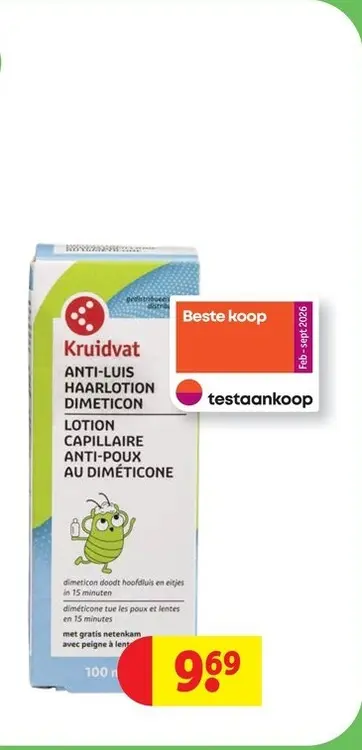 Promotie: Anti-luis haarlotion dimeticon