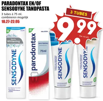 Aanbieding: Paradontax en/of SENSODYNE tandpasta