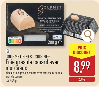 Offre: Foie gras de canard avec morceaux