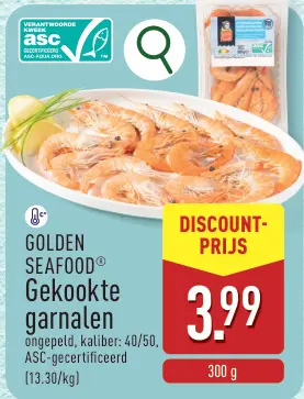 Promotie: Gekookte garnalen