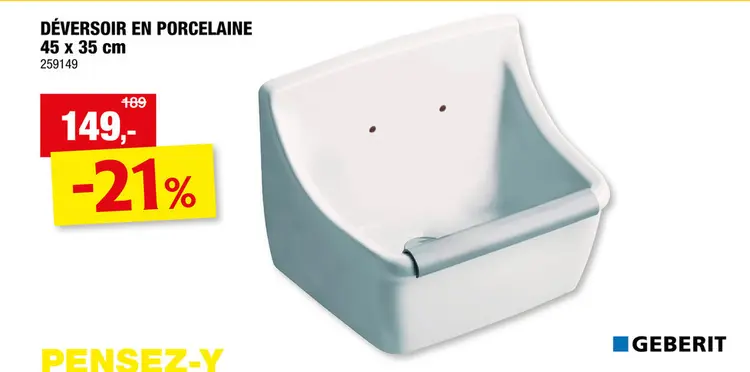 Offre: Geberit déversoir