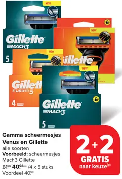 Aanbieding: Gamma scheermesjes Venus en Gillette