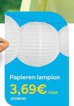 Aanbieding: Papieren lampion