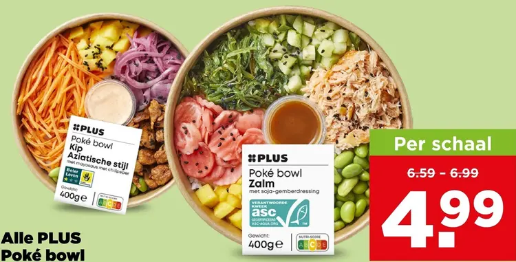 Aanbieding: PLUS Poké bowl