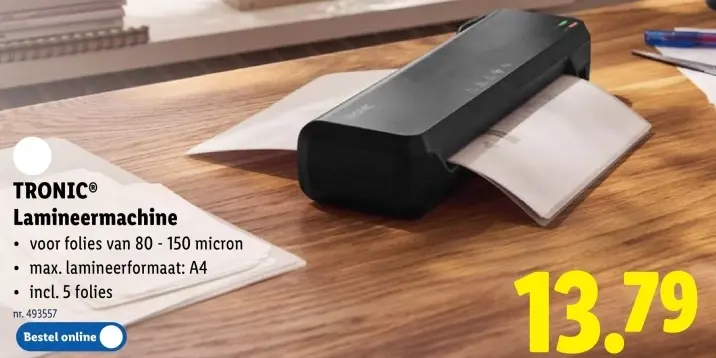 Promotie: Lamineermachine