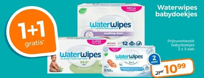 Aanbieding: Waterwipes babydoekjes