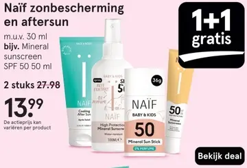 Aanbieding: Zonbescherming en aftersun