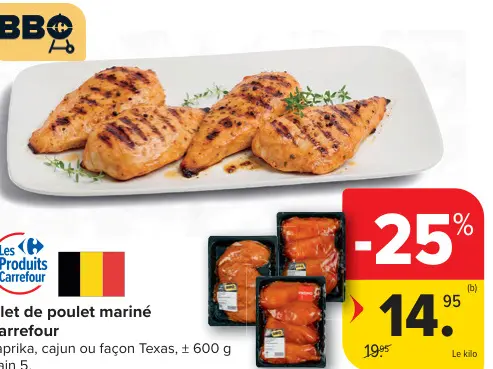Offre: Filet de poulet mariné