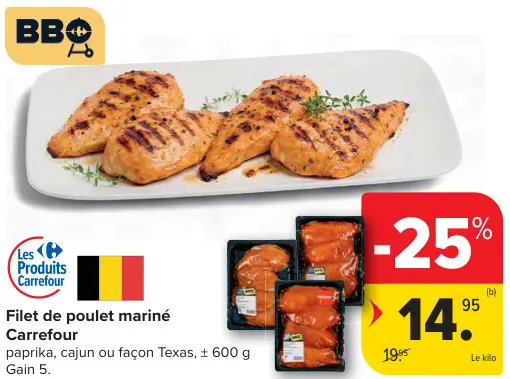 Offre: Filet de poulet mariné