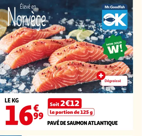 Promotie: Pavé de saumon atlantique