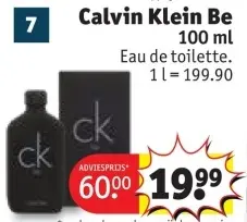 Promotie: Calvin Klein Be