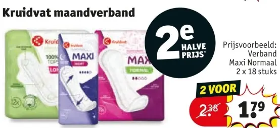 Aanbieding: Kruidvat maandverband