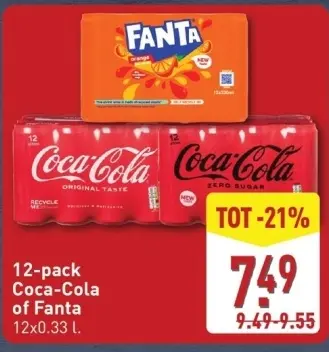 Aanbieding: Coca-Cola of Fanta