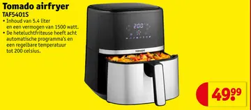 Aanbieding: Tomado airfryer TAF5401S