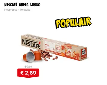 Aanbieding: Nescafe andes lungo