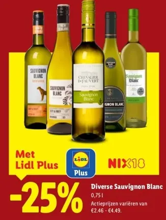 Aanbieding: Diverse Sauvignon Blanc