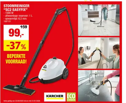 Aanbieding: Karcher SC2 EasyFix stoomreiniger