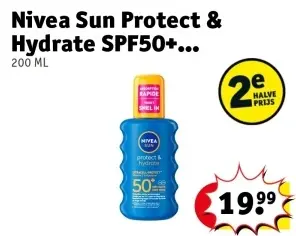 Aanbieding: Nivea Sun Protect & Hydrate SPF50+...