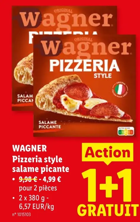 Offre: Pizzeria style salame picante