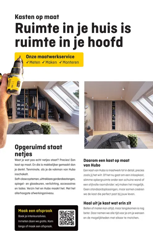 Aanbieding: Kasten op maat